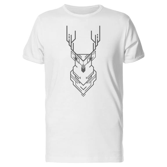 Geometric Abstract Deer Doodle T-Shirt Men -Image by Shutterstock, Male 4X-Large