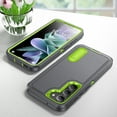 thumbnail image 5 of JTCASES Compatible with Samsung Galaxy S23 Case Heavy Duty Protective Rugged Phone Case, Full Body Anti-dust Shockproof Drop Proof Armor Durable Cover for Galaxy S23 6.1 inch, Gray/Green, 5 of 7