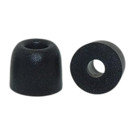 Earphones Plus B-6MF-BKM Memory Foam Earbuds, Replacement Ear Buds for In Ear Earphones, Black