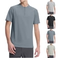 thumbnail image 1 of HVOBTTY T-Shirts pour Hommes d'Été Doux Polyvalents à Enfiler Décontractés Confortables Couleur Unie Col Rond Mode Manches Courtes Amples Respirants Quotidiens Bleu Marine, TG, 1 of 5