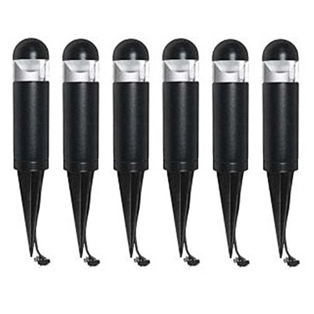 Pack Of 6 Malibu 8401 9303 06 Led Mini Bollard Landscape Lights 2 Led Mini Bollard Landscape Lights