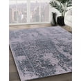 thumbnail image 3 of Ahgly Company Machine Washable Indoor Rectangle Industrial Modern Mist Blue Area Rugs, 2' x 5', 3 of 7