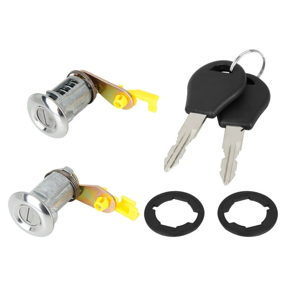Vehicle Tailgate Trunk Lock Cylinder Barrel Set with 2 Keys for Nissan Micra MKII 92-03