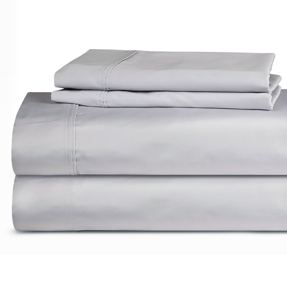 TRIDENT 500 Thread Count Queen Size CottonTencelLyocell Sateen Sheet