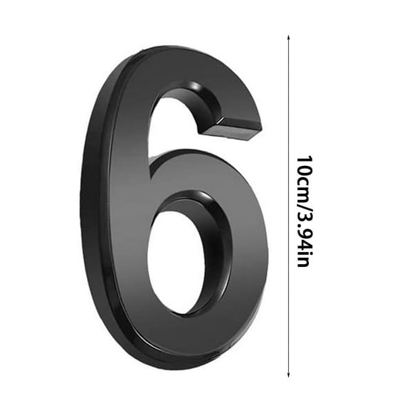 Modern Self-Adhesive Metal House Numbers 0-9 Weatherproof for Outdoor Indoor Door Signs Address Display