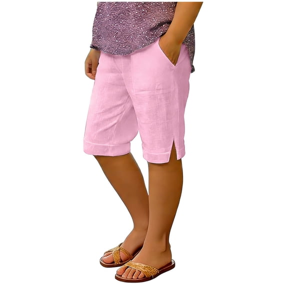 Girls Neon Shorts Green Summer Bermuda Shorts for Girls Trendy, Girls Knee Length Lounge Shorts Casual High Waist Workout Athletic Long Shorts Drawstring Plus Size Shorts S-5XL