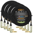 thumbnail image 1 of Cable TRS Estéreo Ultra Silencioso WBC-PRO-Quad Negro Tweed con Conectores Amphenol Oro 35 Pies (4 U, 1 of 7