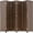 Brown, variant on Folding 6 Panels Room Dividers Wood Mesh Woven Design Freestanding Privacy Screens Indoor with Double Hinged Wood Partition Screen Dividers for Apartment,Bedroom, Kitchen, Home Office