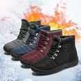 thumbnail image 2 of Mepaouo Winter Snow Boots for Women Men Hike Footwear Barefoot Minimalist Warm Riding Shoes, 2 of 3
