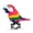 PARROT, variant on EVO Hawley Honk Honk Fun Bike Horn Bicycle Honker for Kids and Adults - Kitty