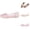 Pink, variant on Women's Beach Hollow Jelly Shoes Bling PVC Slip On Crystal Summer Casual Soft Flat Heel Flat Sandals