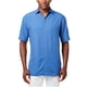 thumbnail image 2 of Campia Moda Camisa de microfibra suave al tacto para hombre, azul, mediano Campia Moda Botones al frente, 2 of 2