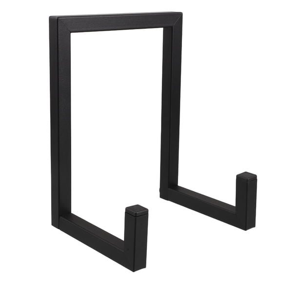 BEADCEST Vintage Black Metal Vinyl Record Stand Storage Rack Desktop Holder Organizer for Home Use
