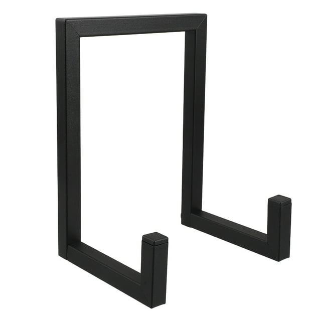 BEADCEST Vintage Black Metal Vinyl Record Stand Storage Rack Desktop Holder Organizer for Home Use