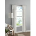 thumbnail image 2 of Mainstays Farmhouse Light Filtering Curtain Panel with Attached Valance, 1 Panel, White, 50” W x 84” L, 2 of 9