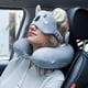 thumbnail image 2 of Almohada de viaje de espuma viscoelástica para animales, cómoda almohada para el cuello con bonita máscara para los ojos, almohada de viaje ligera para avión, coche, tren, autobús y uso doméstico, 2 of 4