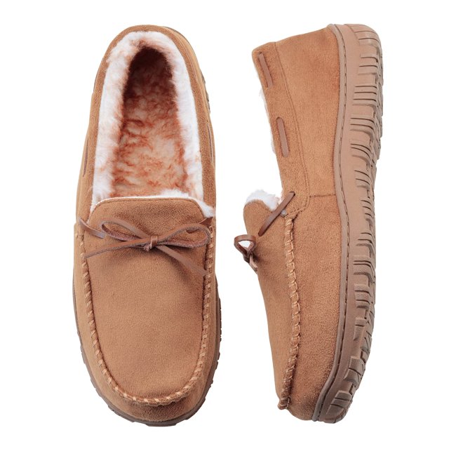 Zapatillas VLly de espuma viscoelástica con soporte para arco para hombre, marrón 11US