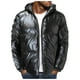 thumbnail image 3 of Gibobby Chamarra hombre chamarra de espuma grande, ajuste de burbujas gruesas, con capucha, para invierno, informal, para hombre(Negro,XG), 3 of 5