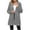 Gray, variant on Fleece Hooded Jackets for Women Trendy Fall Winter Open Front Cardigan Warm Outerwear with Pockets New Running Jackets for Women Black XL