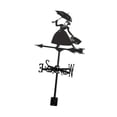 thumbnail image 4 of Lady sosteniendo la figura del Viento Viento Viento Metal Weatherervan Viento Herramienta de medición Decoración del jardín decorativo para e, 4 of 9