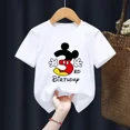 thumbnail image 3 of Camiseta de algodón con número de cumpleaños de Mickey Mouse para niños de 3 a 14 años, regalo de cumpleaños para niño y niña, camiseta para bebé, camiseta con estampado de letras, camiseta para niño, 3 of 4