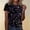 X-Black274, variant on YMNXA Women's T Shirt Sequin Round Neck Short Sleeve Comfortable Breathable Top For Celebration And Daily Wear,Black,L
