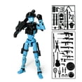 thumbnail image 1 of 3D Printed Toys,Articulated Action Figure with 30+ Accessories, Customizable Red Poseable Model Kit for DIY, Photography & Animation Projects, 1 of 2