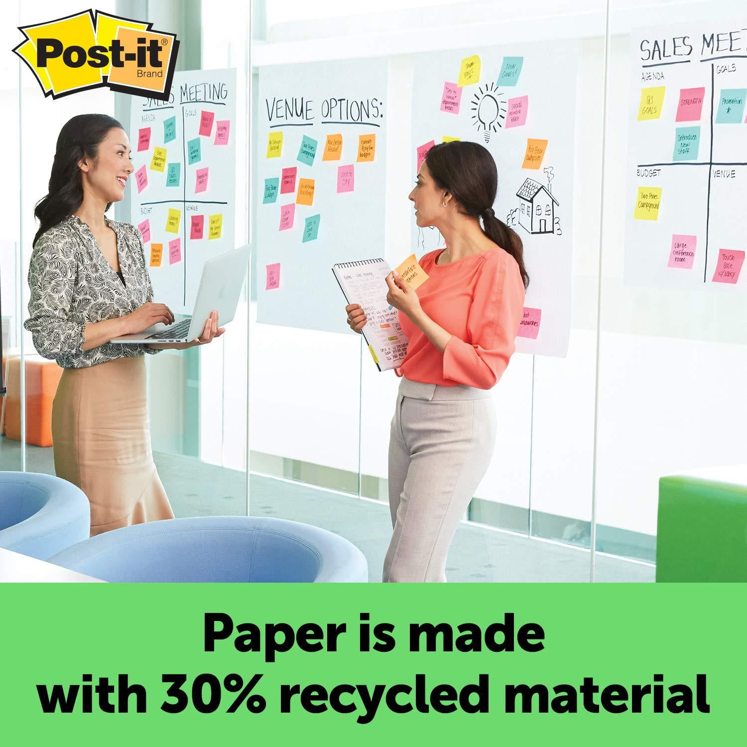  Post-it Super Sticky Easel Pad, 25 x 30 Inches, 30 Sheets/Pad,  6 Pads, Large White Premium Self Stick Flip Chart Paper, Super Sticking  Power (559VAD6PK) : Office Products