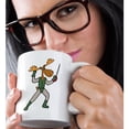 thumbnail image 2 of 3drose, Cute Funny Moose Fencing Cartoon, 11oz Mug, 2 of 6