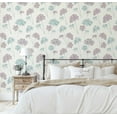 thumbnail image 4 of S4Sassy Peel and Stick Wall Covering, Soft Pastel Floral Removable Vinyl Wall Wrap - Modern Mural, Blue Instant Wallpaper for Bedroom, Bathroom, Laundry Room, Closet Interior -25"x240" inch, 4 of 7