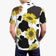 thumbnail image 6 of Wukai Sunflowers Country Men’s Polo Shirts,Quick-Dry Athletic Shirt,Classic Fit Shirts-4X-Large, 6 of 8