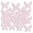 thumbnail image 2 of 100 piezas de piezas de mariposa de taladro satinado recortadas para decoración de ropa artesanal DIY 55 mm, 2 of 9