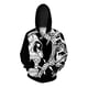 thumbnail image 3 of Sudadera con capucha informal y versátil con estampado de calavera personalizado para hombre con cremallera Sudadera con capucha para hombre cómoda y elegante, 3 of 4