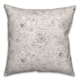thumbnail image 2 of Creative Products Floral Doodle 18x18 Spun Poly Pillow, 2 of 3