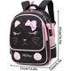 thumbnail image 4 of Mochila escolar YONGSHENG Mochila escolar de gato para niñas negro, 4 of 4