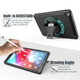 thumbnail image 3 of Dteck Case For Samsung Galaxy Tab A 10.1 SM-T510 (2019 Released),Shockproof Three-Layer Heavy Duty Protector Rubber Hybrid Hard Kickstand Cover (no built-in Screen Protector) 10.1 inches,Black, 3 of 6