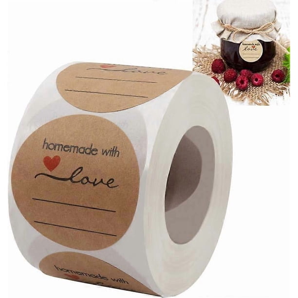 Jam And Jelly Jar Labels, Canning Labels For Mason Jars And More(2" Round 500/Roll) With Lines For Writing