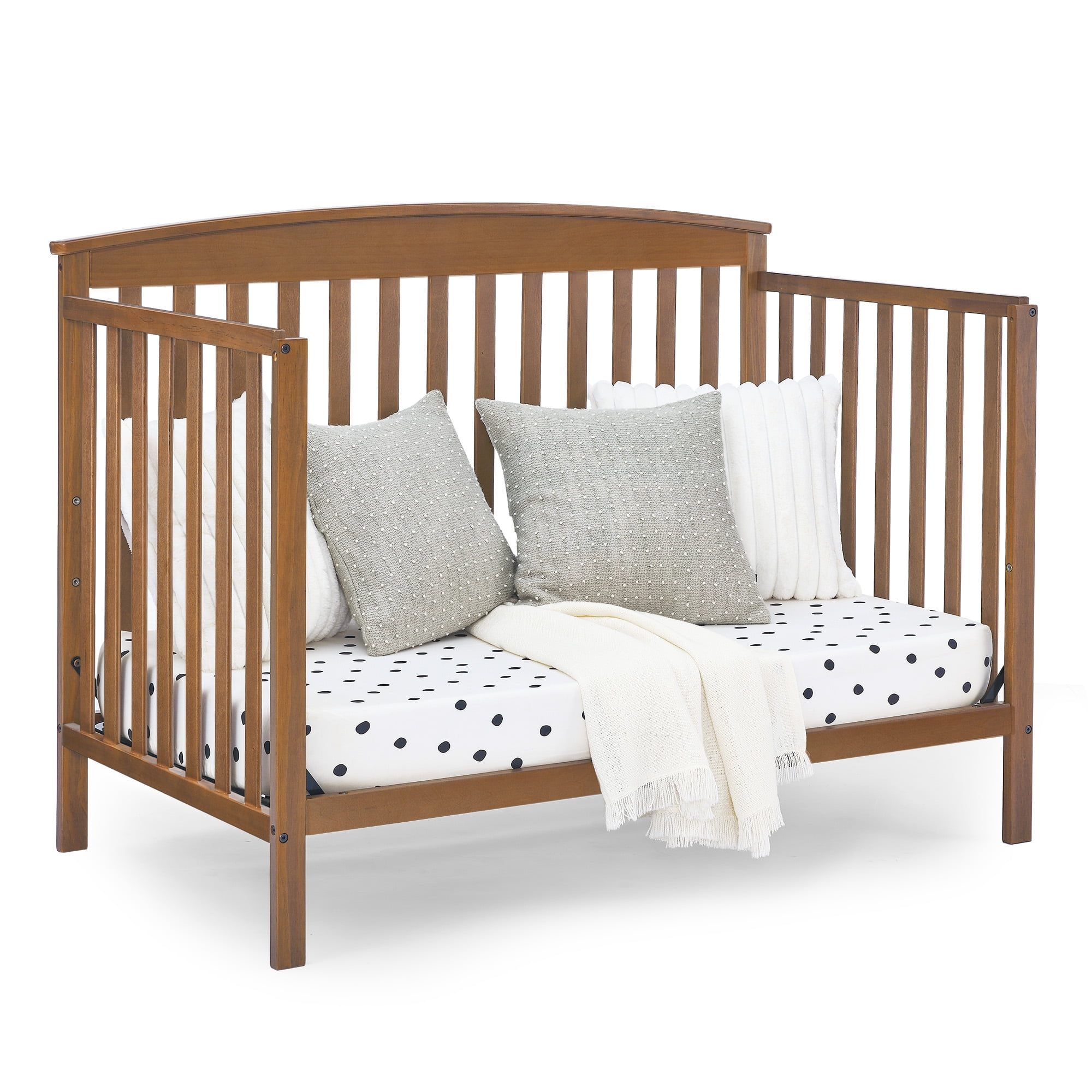 Delta Children Hanover 6-in-1 Convertible Baby Crib, Chestnut