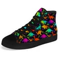 thumbnail image 5 of Aidianart Mens Dinosaur High Top Canvas Sneakers High Top Shoes Size 7, 5 of 5