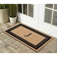 thumbnail image 6 of A1HC Natural Coir Monogrammed Entrance Door Mats, Durable Large Outdoor Rug, Non-Slip, Flock Doormat, Thin-Profile Heavy Duty Door Mat, Indoor Outdoor Front Door, High Traffic Areas, 24" X 39", 6 of 7