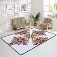 thumbnail image 4 of SKYSONIC Area Rug Flowers Pattern Nursery Rug Floor Mat Kids Playing Mat 5'x 3'3" (60 x 39 in) for Living Room Bedroom, 4 of 6