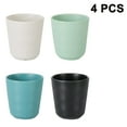 thumbnail image 1 of Ensemble de 4 Gobelets Biodégradables en Paille de Blé, Tasses Réutilisables Incassables Multicolores, Lavables au Lave-Vaisselle, 1 of 5
