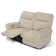 thumbnail image 3 of MCombo 64.6" Small Fabric PR635M1 Loveseat, Wall Hugger, USB Ports, Beige, 3 of 10