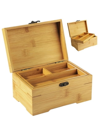 4Pcs Wooden Boxes Lidless Wooden Boxes Tabletop Wood Boxes Small Square  Wooden Boxes 
