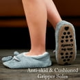 thumbnail image 3 of Cozylook Cute Animal Slipper Socks for Toddler Kids Girls Women, Fuzzy Fluffy Sherpa Lined, Non-Slip Indoor House Shoes, Cozy Birthday Christmas Gifts, Elephant Adult 9-10, 3 of 6