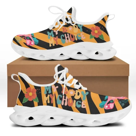 

Purple my body my choice Casual Sneaker Print Men Breathable Flat Shoes Fashion Floral Print zapatillas deportivas mujer
