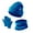 Blue, variant on Winter Gloves Kids Kids Winter Hat Scarf Gloves Set, Warm Knit Beanie Cap Mitten Gloves Neck Scarves for 5-12 Years Old