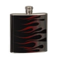 thumbnail image 2 of KuzmarK 6 oz. Stainless Steel Flask Set in Black Presentation Box -  Hot Rod Cool Fire, 2 of 2