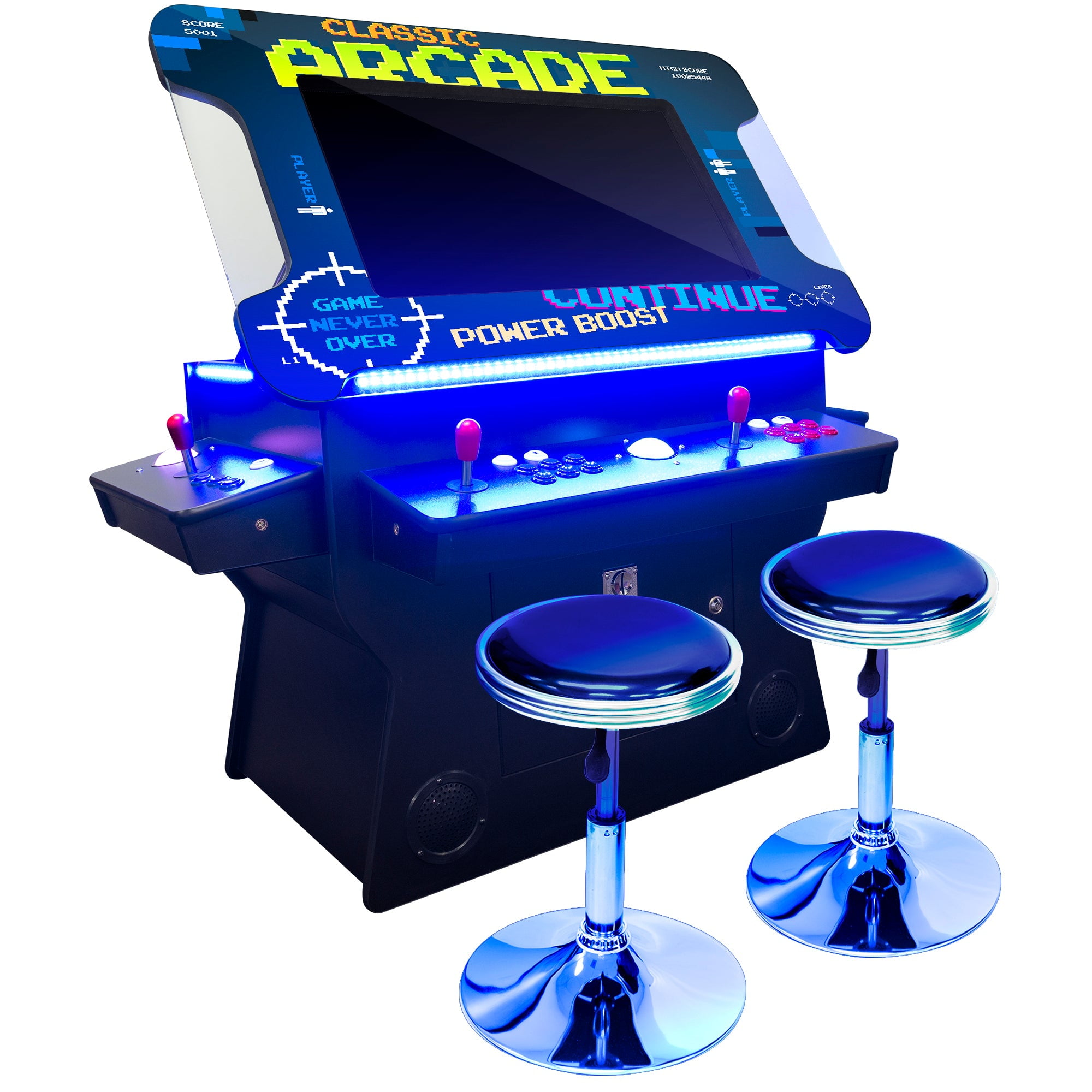 Creative Arcade 2 Player 3 Sided Tilt Screen Cocktail Arcade 3500