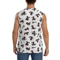 thumbnail image 4 of Balery Poodle Dog Men's Sleeveless Muscle Shirts Workout Tank Top, Moisture Wicking, Odor Protection-Small, 4 of 8